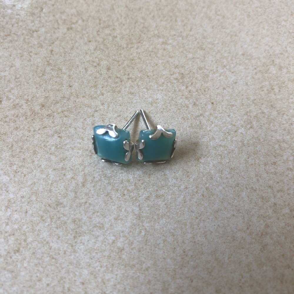 Jade earrings.